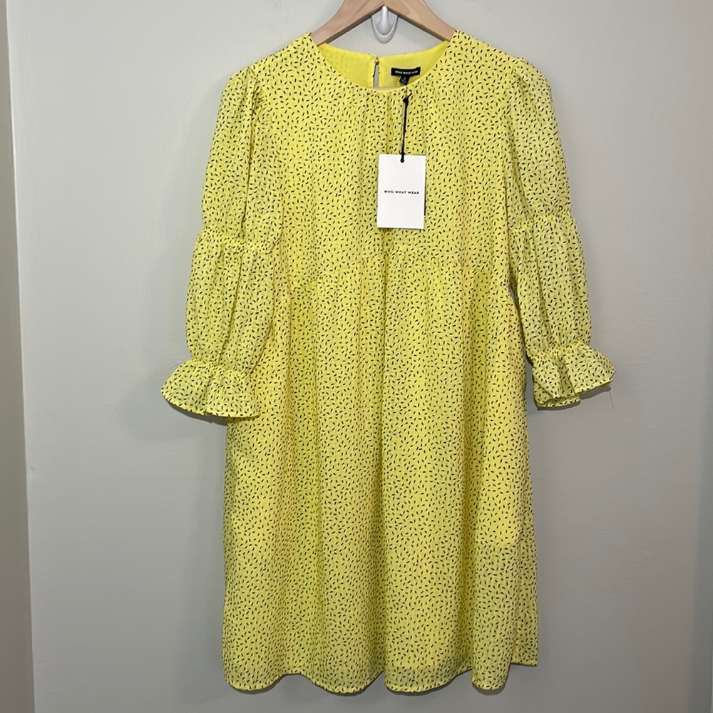 Who What Wear Yellow Women’s Dress NWT S Small